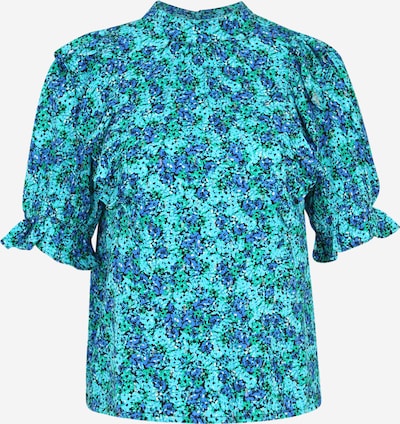 Tricou Dorothy Perkins Tall pe azur / albastru aqua / verde jad / negru, Vizualizare produs