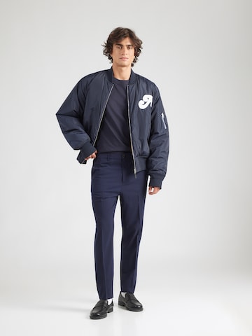 SCOTCH & SODA - Regular Calças com vincos 'IRVING' em azul