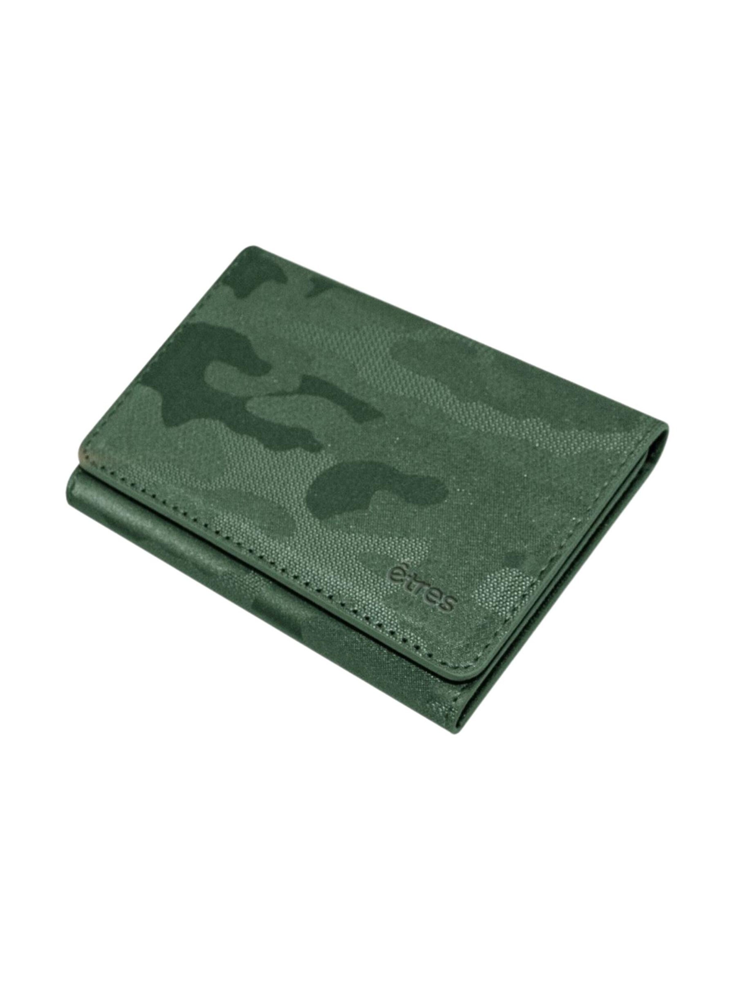 Techmade Wallet 'Etres Smart Wallet - Flach • Camo' in Green: front