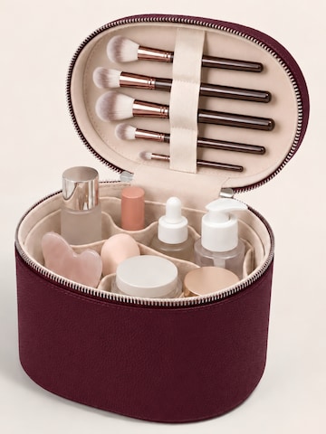 UNIQ Beauty Kozmetikai táskák 'Noemie Vanity Beauty Case - Violet Burgundy' - piros