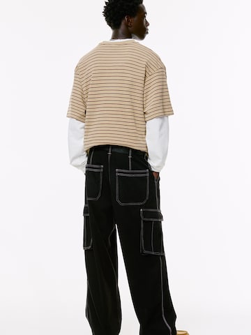 Pull&Bear Baggy Cargobroek in Zwart