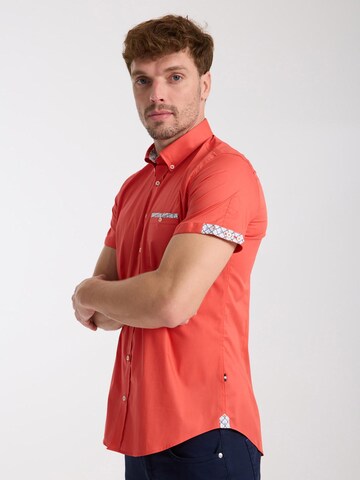 Slim fit Camicia business di 7Camicie in arancione