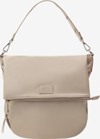 usha BLUE LABEL Schoudertas in Beige: voorkant