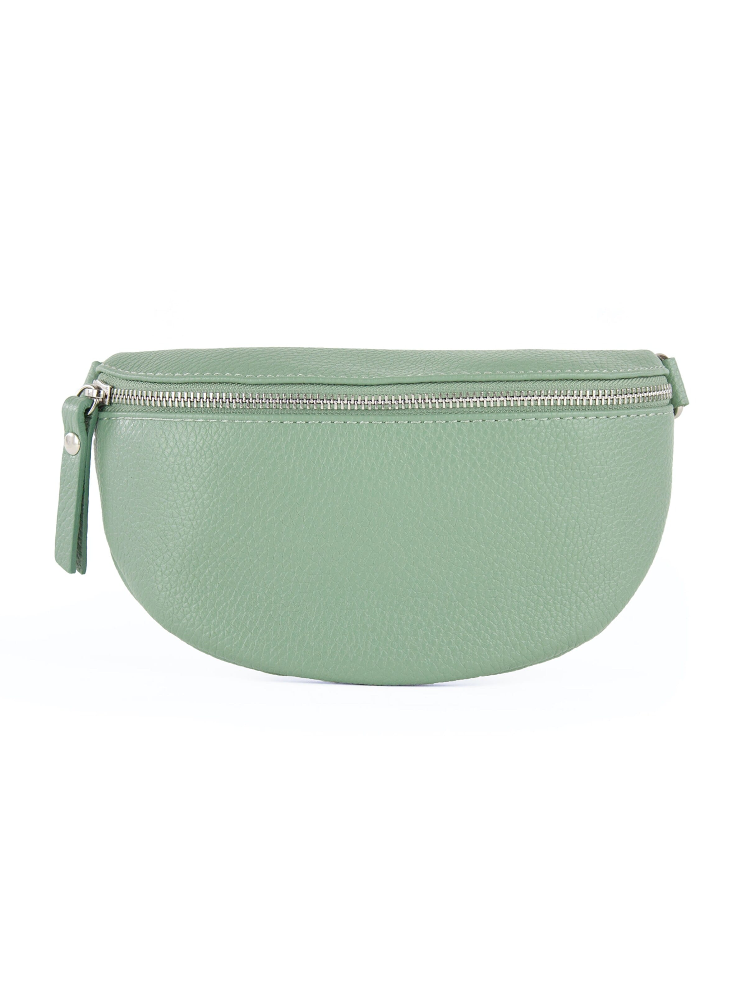 lePelou Gürteltasche 'TONI small'‌‌‌‌ in Grün: Vorderseite