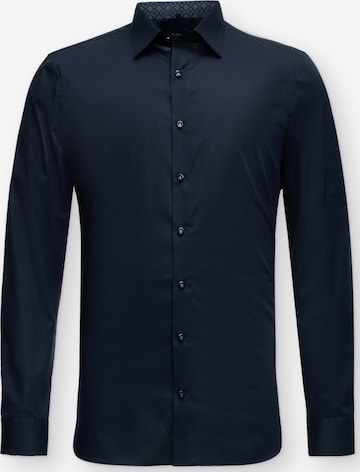 OLYMP Button Up Shirt in Blue: front