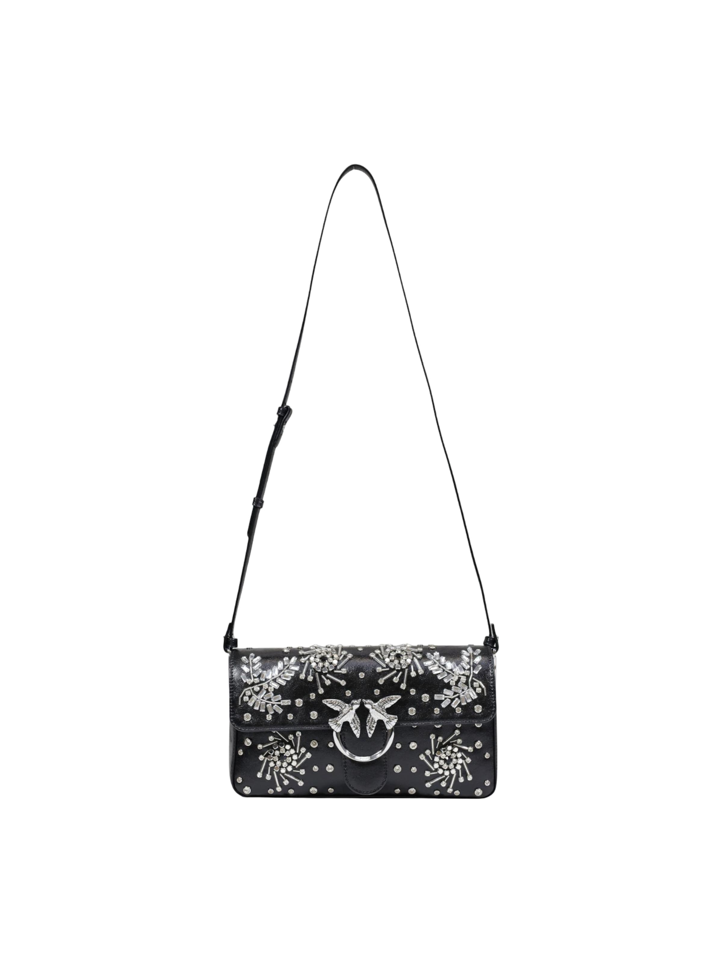 Borsa a spalla 'LOVE SLOUCHY CLASSIC MEZZO BAC 106182 A37O' di PINKO in nero