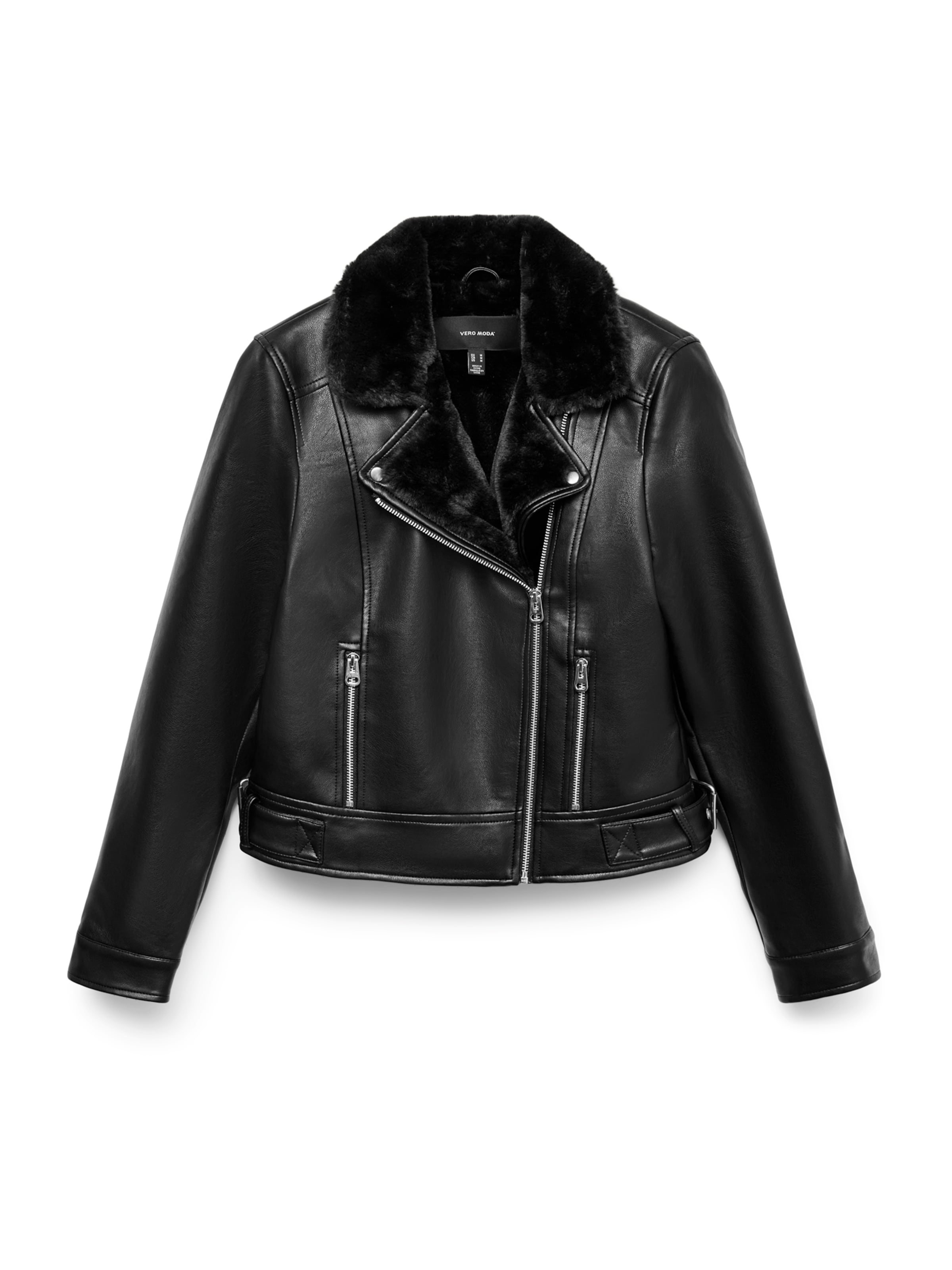 VERO MODA Φθινοπωρινό και ανοιξιάτικο μπουφάν 'VMHAILEY' σε μαύρο: μπροστά