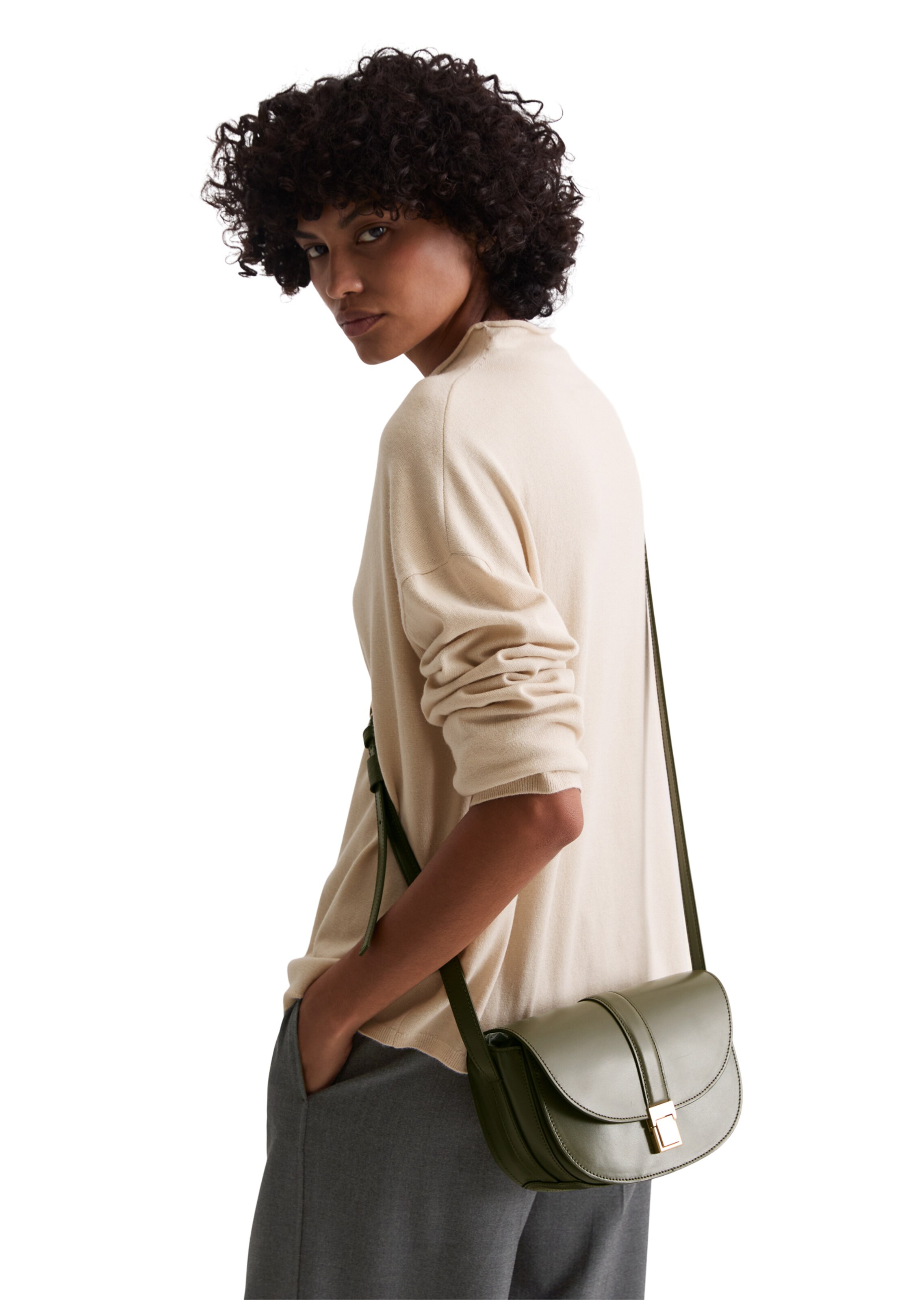 Marc O'Polo Crossbody bag in Green: front