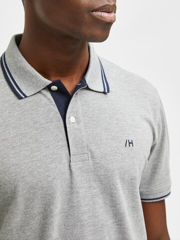 SELECTED HOMME Poloshirt 'Aze' in Grau