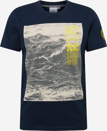 Gaastra Shirt 'WAVE' in Blauw: voorkant