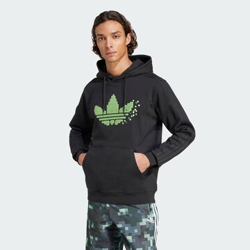 ADIDAS ORIGINALS Sweatshirt 'Аdidas Originals x Minecraft' in Black: front