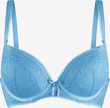 LingaDore - Push-up Soutien em azul: frente