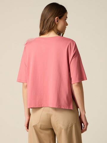 Maglietta di oltre in rosa
