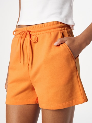 PIECES Regular Trousers 'CHILLI' in Orange