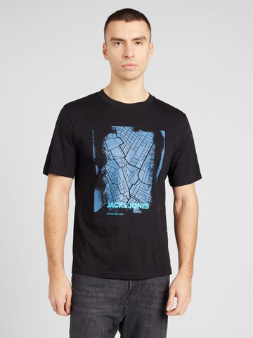 JACK & JONES T-shirt i svart: framsida