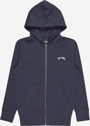 BILLABONG Zip-Up Hoodie 'Arch' in Blue: front