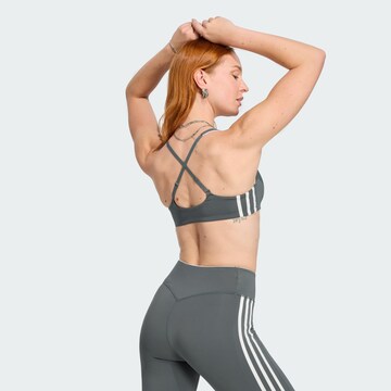 ADIDAS PERFORMANCE Треугольник Спортивный бюстгальтер в Серый