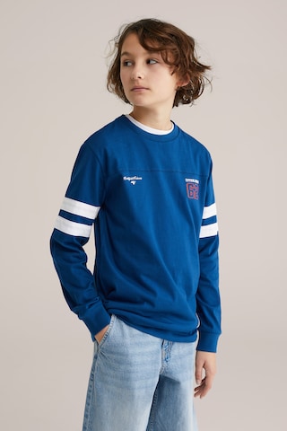 WE Fashion Футболка в Синий: спереди