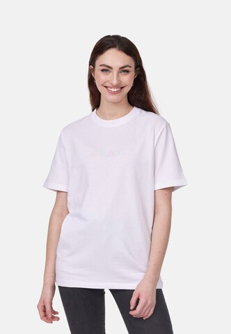 T-Shirt 'laugh.' smiler. en blanc