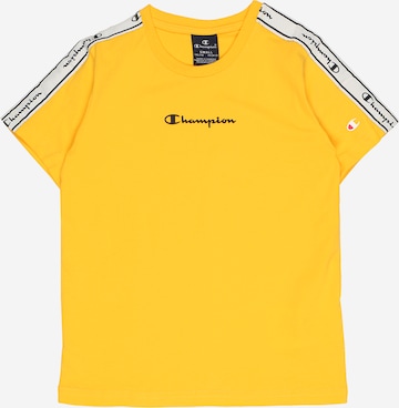 Champion Authentic Athletic Apparel T-shirt i gul: framsida