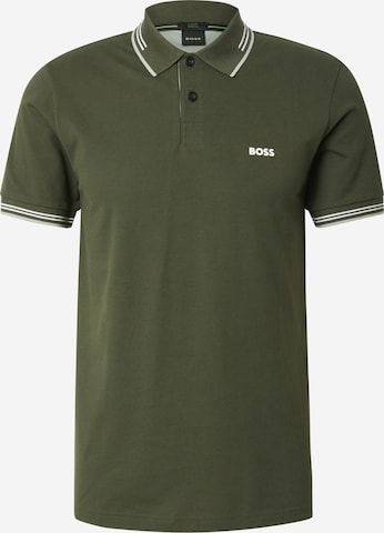BOSS Футболка 'Paul' в Зеленый: спереди