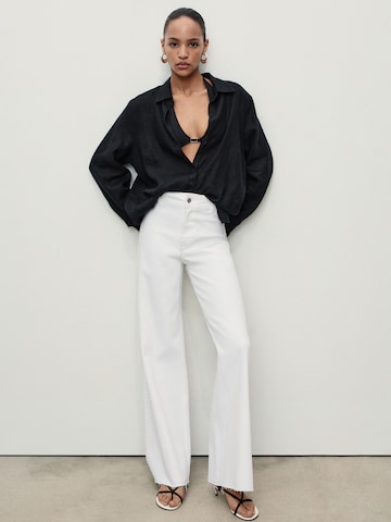 MANGO Wide Leg Jeans 'CATHERIN' i hvid