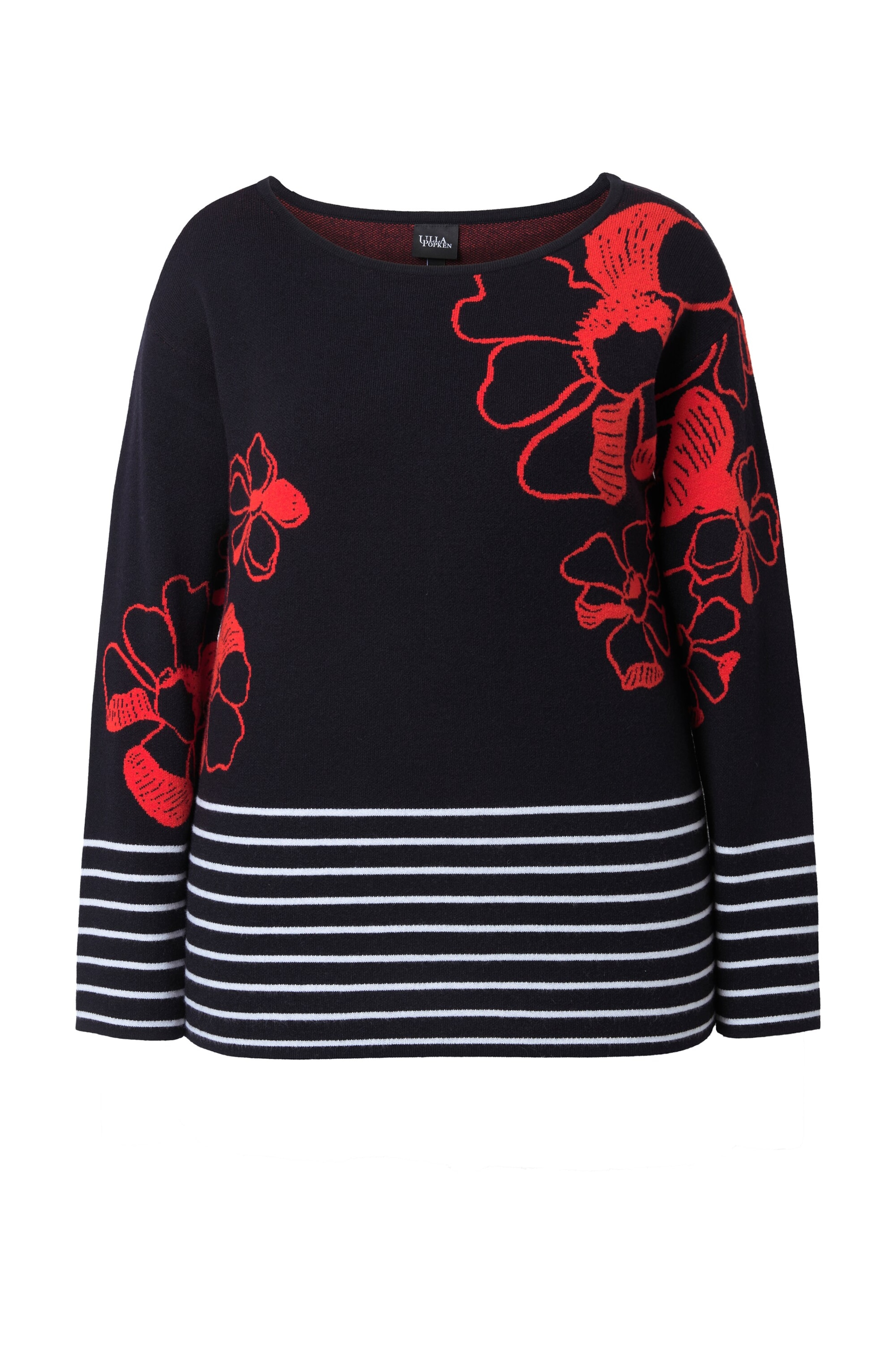 Ulla Popken Pullover in Schwarz: Vorderseite