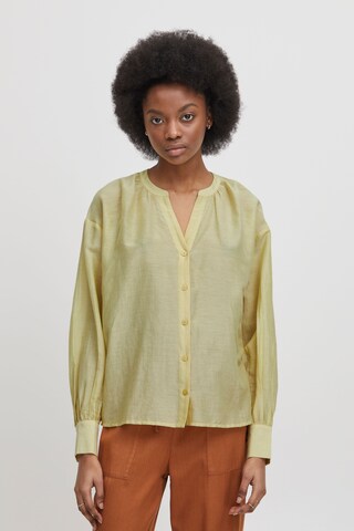 Chemisier 'Irthea' Atelier Rêve en jaune : devant