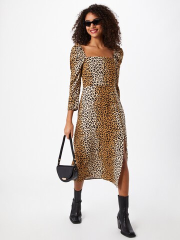 Robe Miss Selfridge en marron