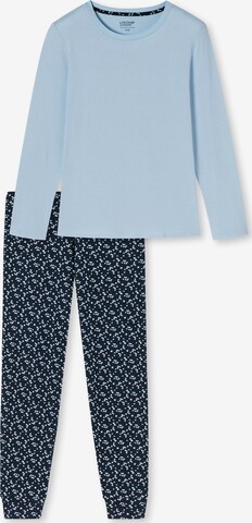 uncover by SCHIESSER Pyjama 'Uncover' in Blauw: voorkant