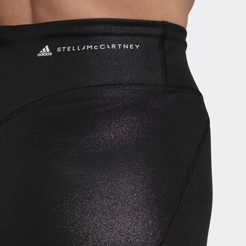 ADIDAS BY STELLA MCCARTNEY Skinny Sports trousers 'Shiny ' in Black