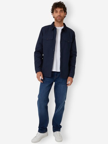 Threadbare Hemdjacke 'Cottage' in Blau