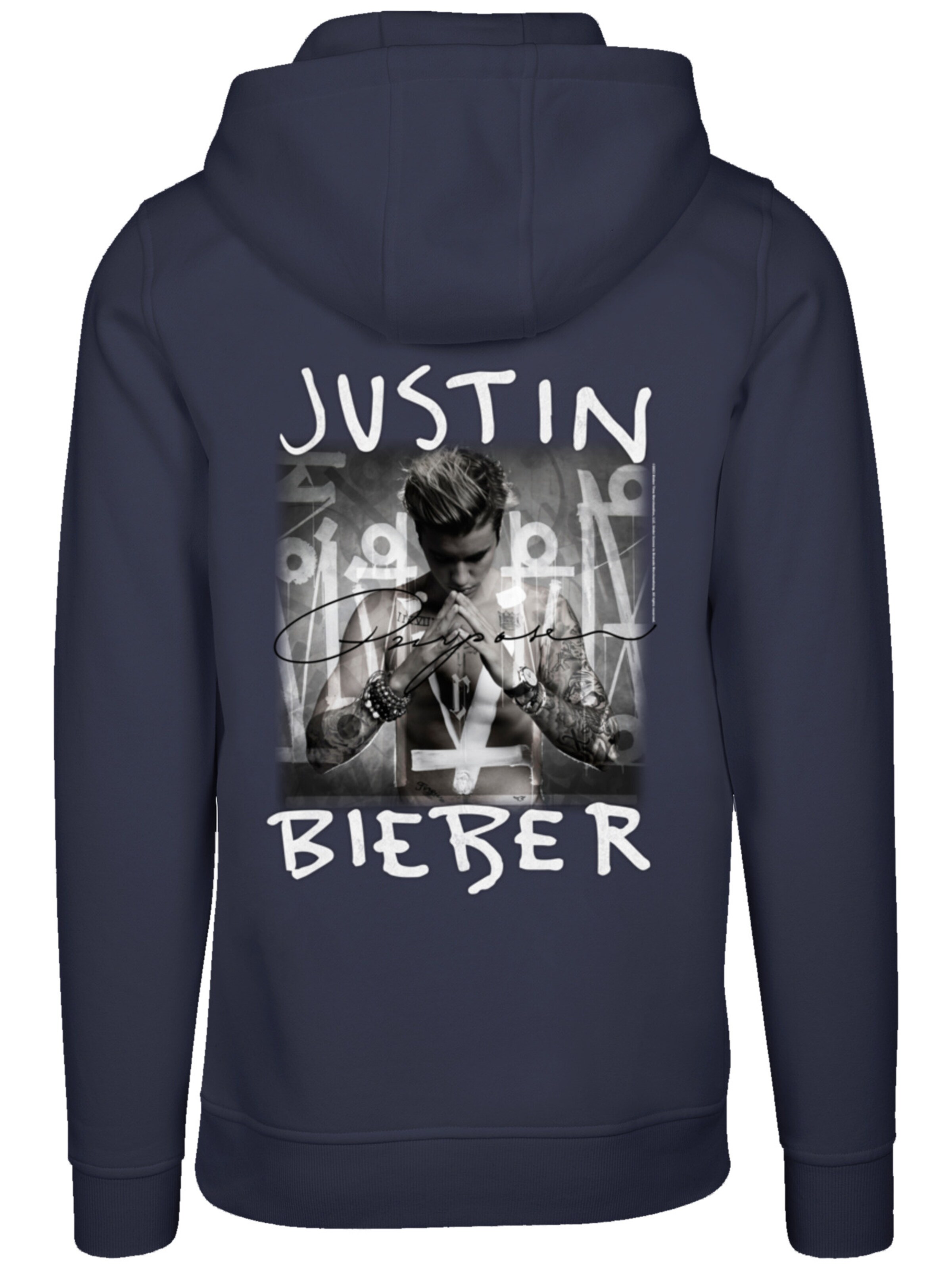 Sweat-shirt 'Justin Bieber Purpose Album Cover' F4NT4STIC en bleu