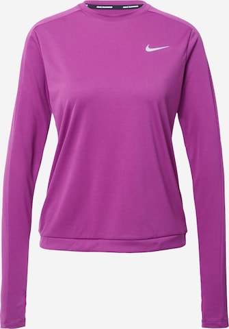 purpurinė NIKE Sportiniai marškinėliai: priekis