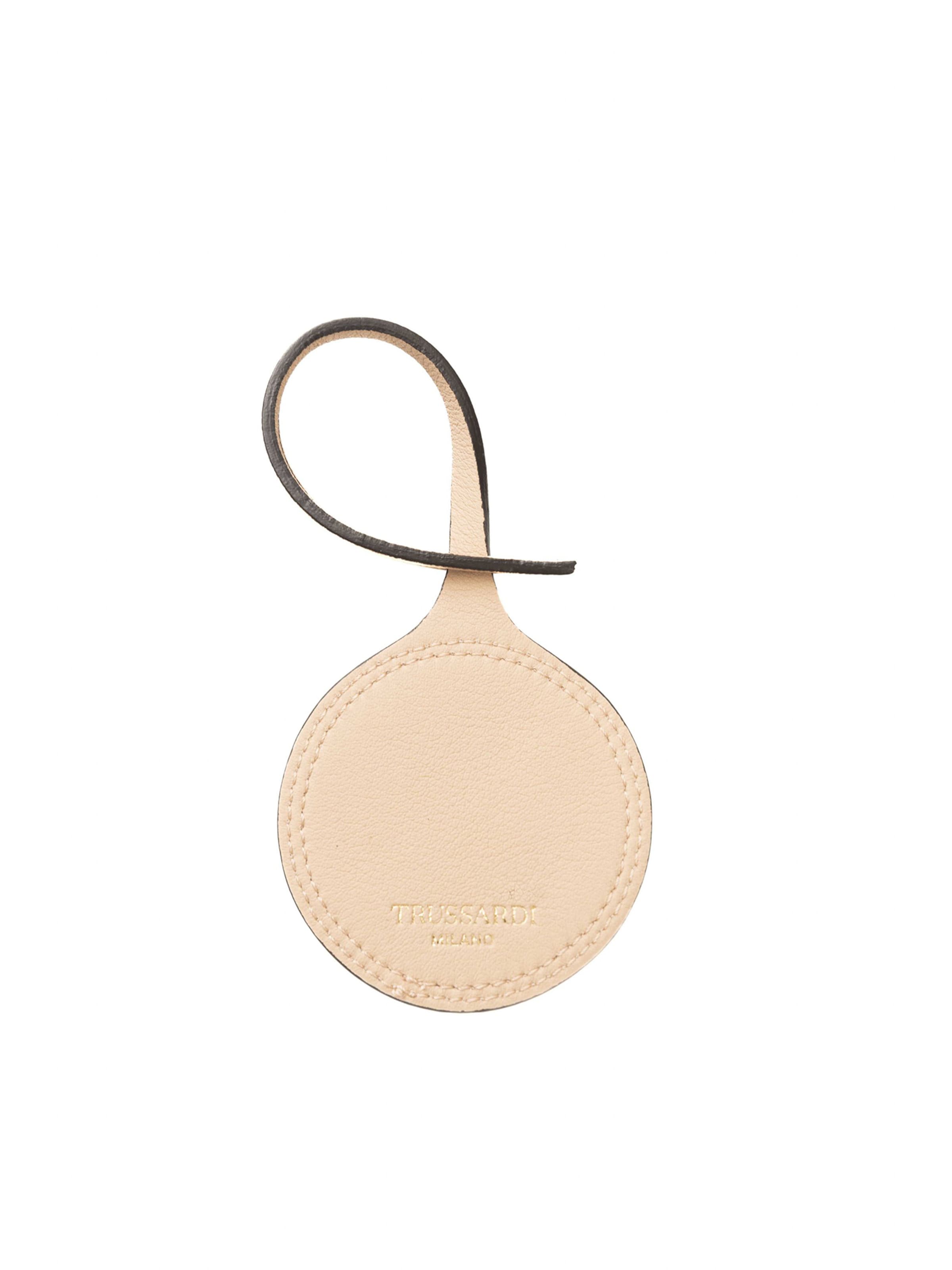 Trussardi Sleutelhanger 'Charm' in Beige: voorkant