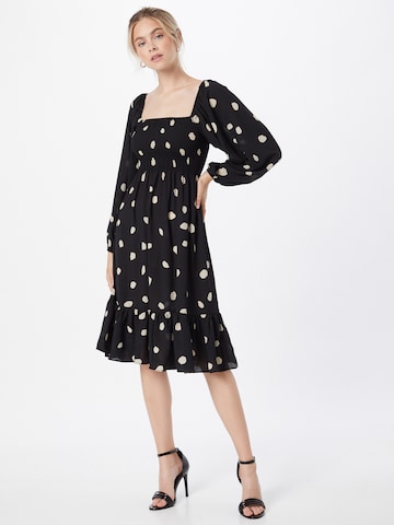 Skirt & Stiletto Shirt Dress 'Benicia' in Black: front