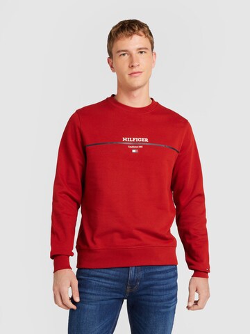 TOMMY HILFIGER Sweatshirt in Red: front