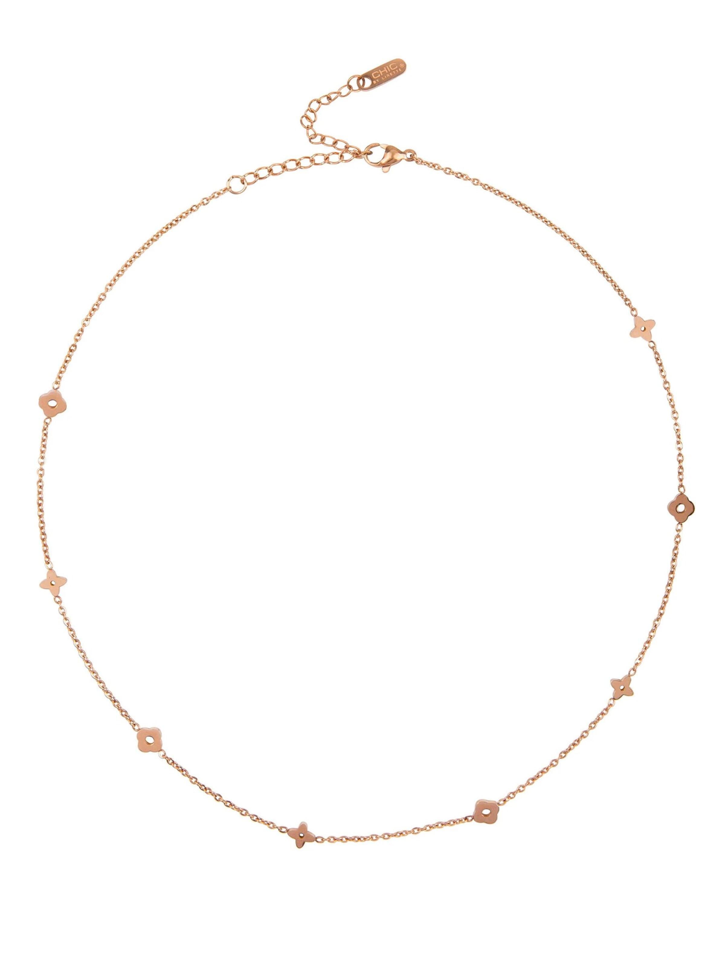 Chaîne 'Necklace Rome Clover' Chic by Lirette en or : devant