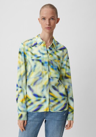 comma casual identity Blouse in Blauw: voorkant