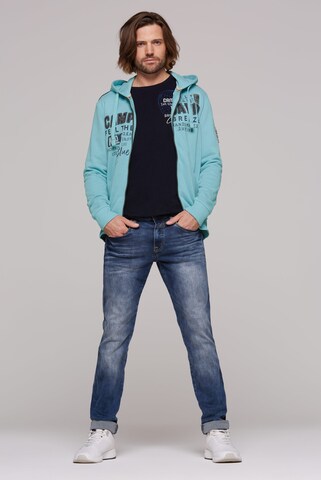 CAMP DAVID Sweatjacke in Blau