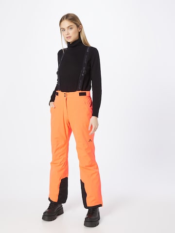 Regular Pantalon de sport 'Yarra' Whistler en orange : devant