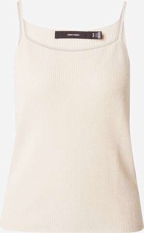 VERO MODA - Top de punto 'NEWLEXSUN' en beige: frente