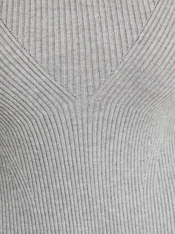 Bershka Shirt bodysuit in Grey