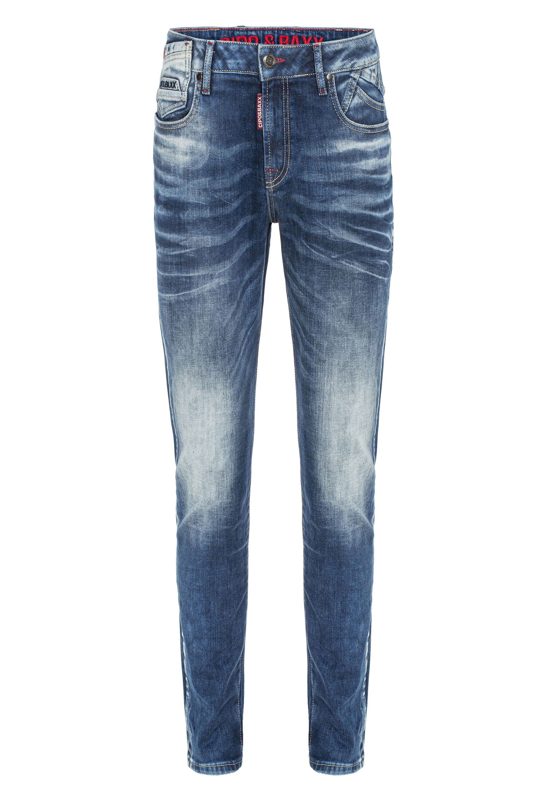 CIPO & BAXX Slim fit Jeans in Blue: front