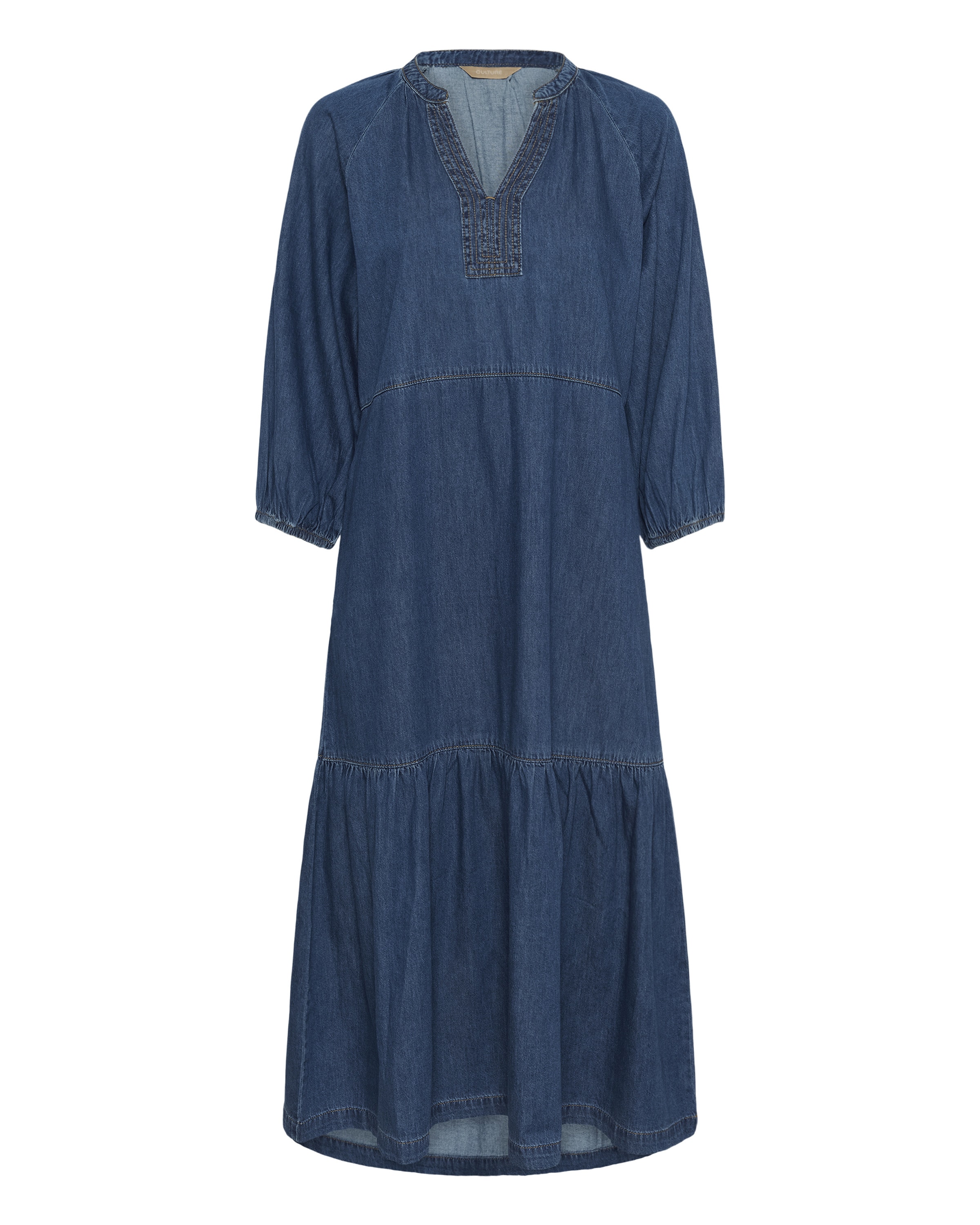 CULTURE Kjole 'Lava' i blå: forside