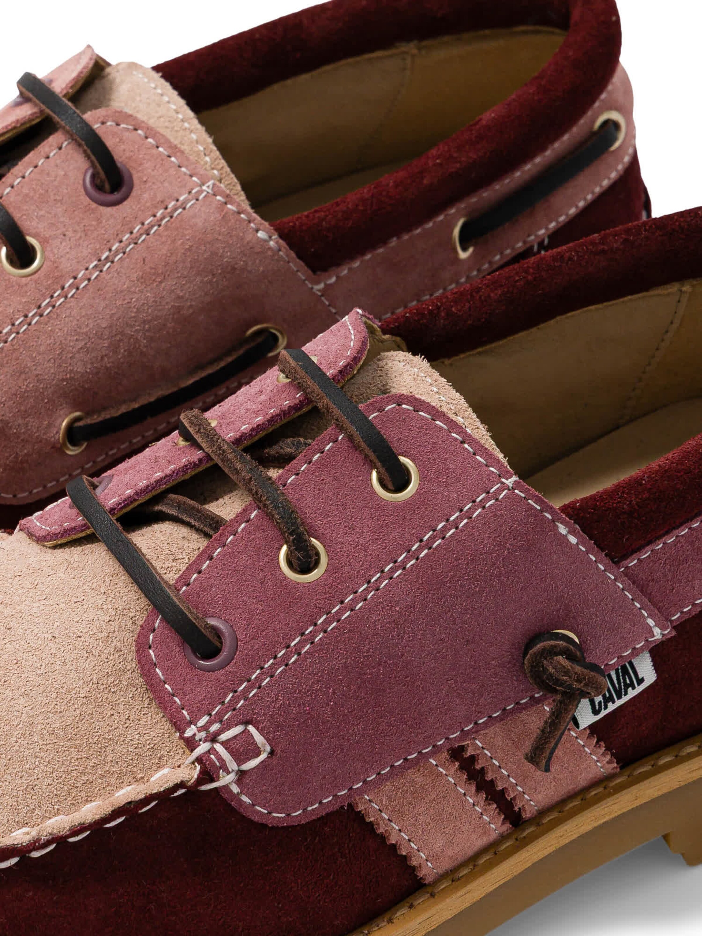 Caval - Mocassins em vermelho: frente