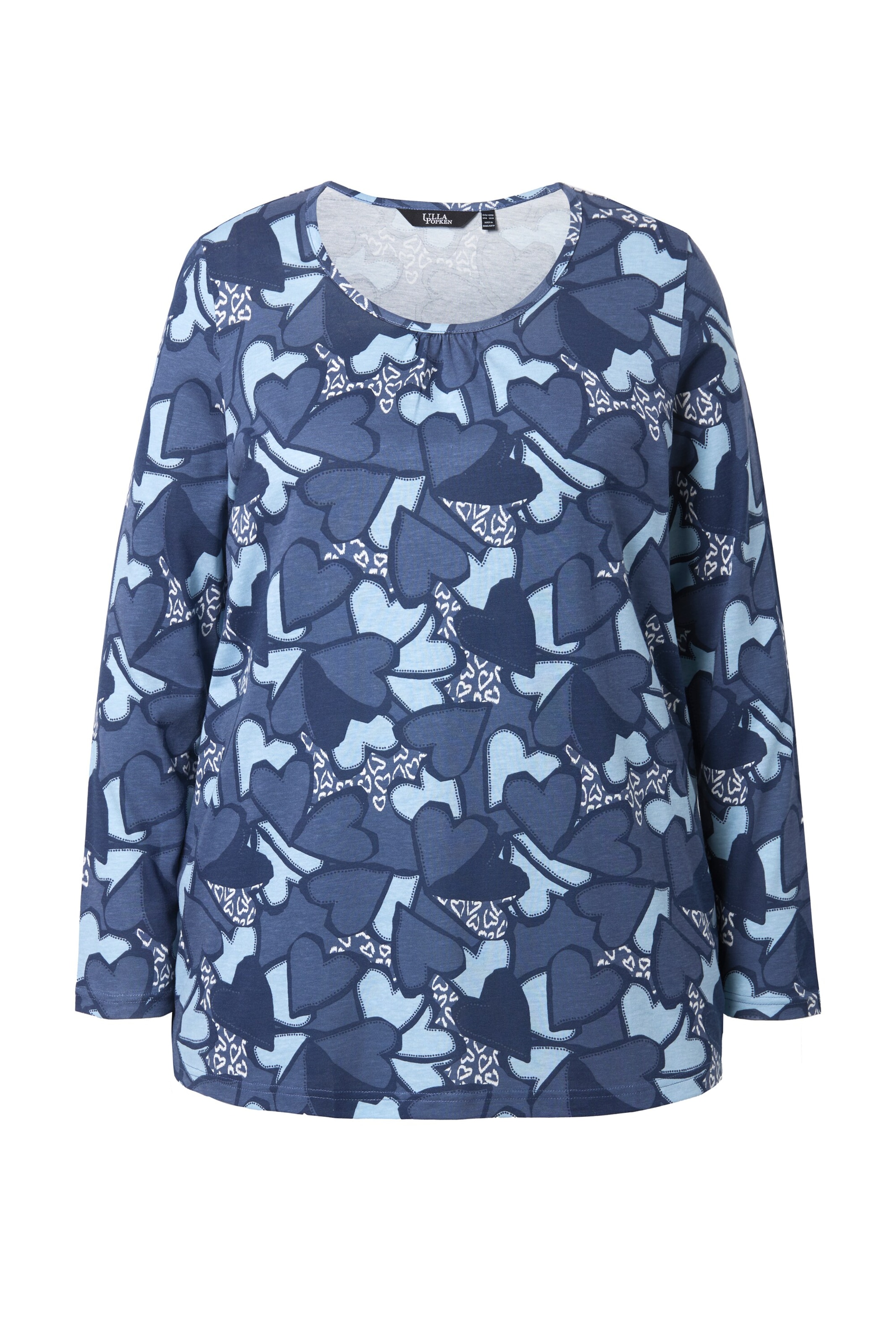 Ulla Popken Shirt in Blauw: voorkant