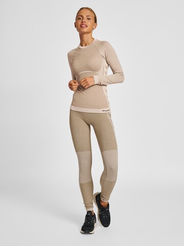 Maglia funzionale di Hummel in beige