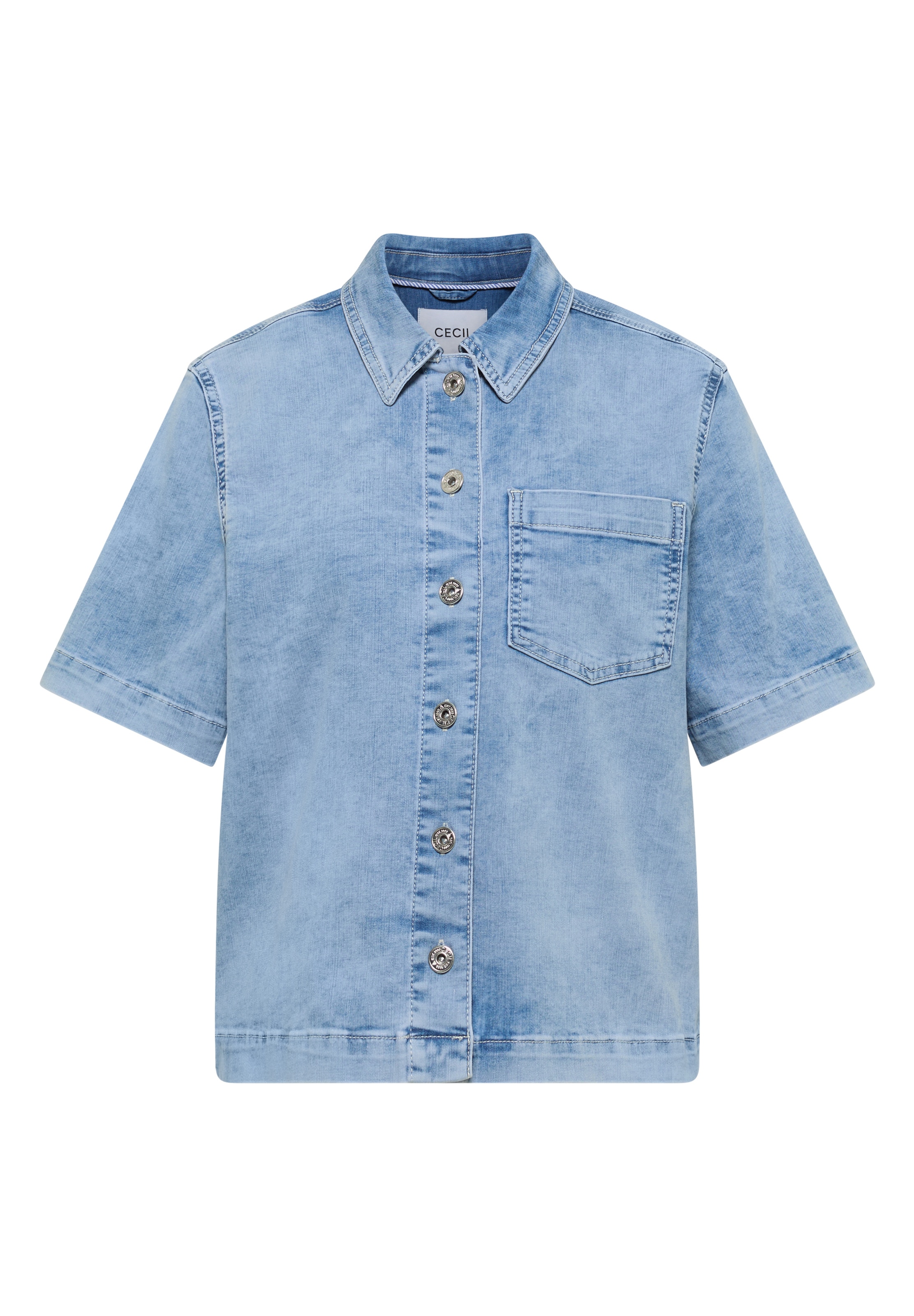 CECIL Blouse in L in Blue denim, Item view