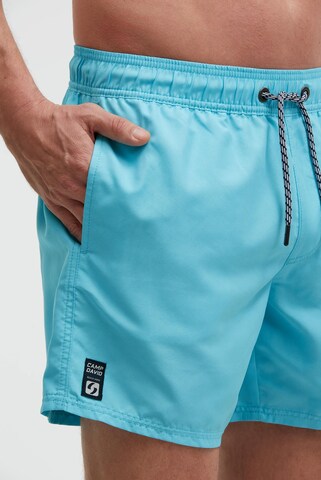 CAMP DAVID Badehose mit Wasser reaktiven Design in Blau